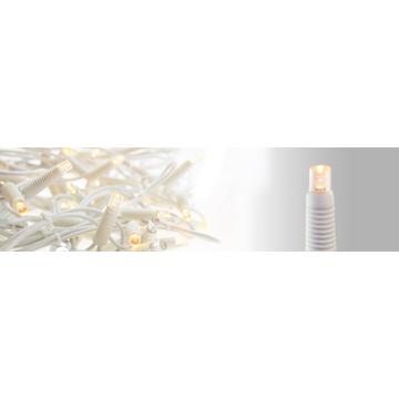 Fényfüggöny LED+ 2 x 1,5 méteres, melegfehér statikus, 210 led, fehér kábel