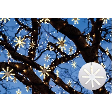 X-led villogó csillagok 2x3 méteres 24V melegfehér X-led villogó csillagok 2x3 méteres 24V melegfehér