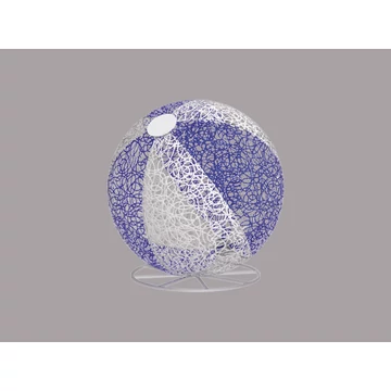 3D BALL1 FLEXIPRINT innováció - 0,80 méteres - Lila/fehér - Passzív dekoráció