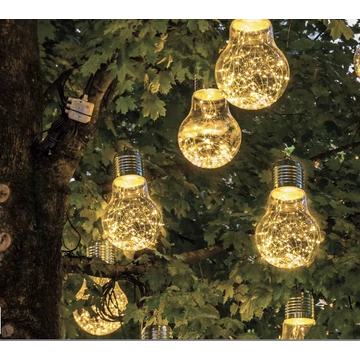 Nostalgia XL függő girland villanykörte elemmel - 2 x 2 méteres - 400 statikus melegfehér led+200 melegfehér flash led -18W - IP66 Nostalgia XL függő girland villanykörte elemmel - 2 x 2 méteres - 400 statikus melegfehér led+200 melegfehér flash led -18W - IP66