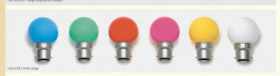 LDLH11W - Led izzó B22 - meleg fehér homogén - 230V - 3,68VA - 16mA - max 0,5W - 25db/ szett