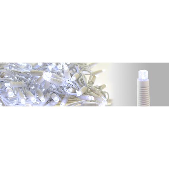 Fényfüggöny LED+ 2 x 5 méteres, hidegfehér statikus, 540 led, fehér kábel