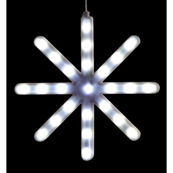 X-led villagó csillagok 2 x 3 méteres 24V hideg fehér