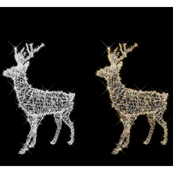 3D DUO COMETE SZARVAS - 2,60 méteres - Melegfehér/hidegfehér színváltási lehetőséggel - 35W - IP55/69 - Animált