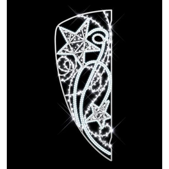 Kandeláber motívum ESTELLE hidegfehér