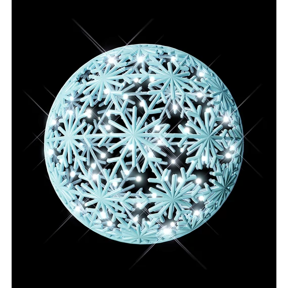 Nyári motívum FROZEN GÖMB hidegfehér