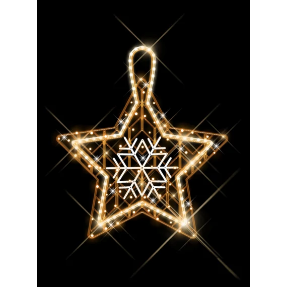 Függeszték COSY STAR csillag - 0,95 méteres - Melegfehér - 20W - IP66/69 - Animált