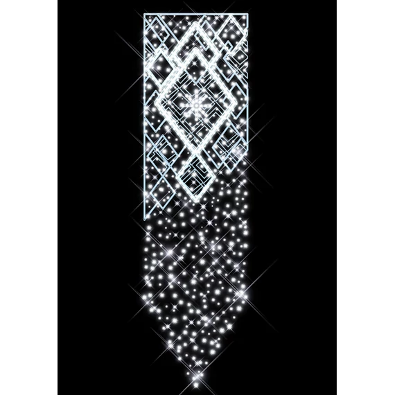 Kandeláber motívum QUADRILLE BANNER - 2,80 méteres - Hidegfehér - 50W - IP66/69 - Animált