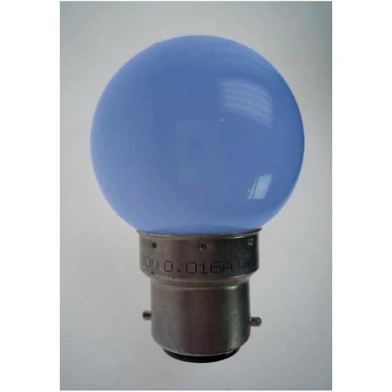 LDLH14 -  Led izzó B22 kék homogén - 230V - 3,68VA - 16mA - max 0,5W - 25db/ szett