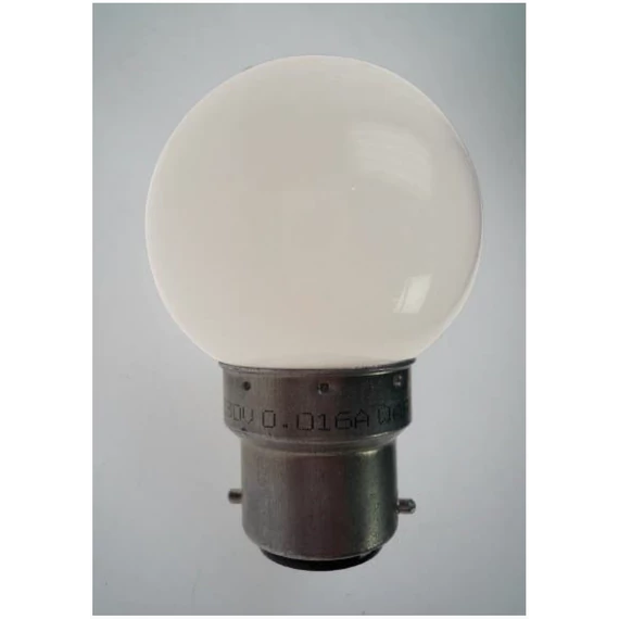 LDLH11W - Led izzó B22 - meleg fehér homogén - 230V - 3,68VA - 16mA - max 0,5W - 25db/ szett