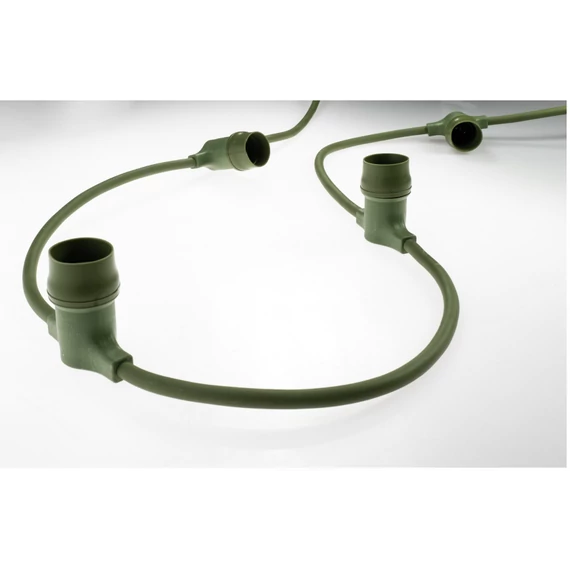 GARLAND B22-es foglalattal 100 méter- zöld vezeték - 2 foglalat/m - IP54 - 230V