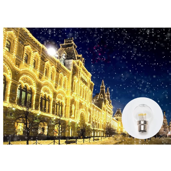 LDL11W - B22 LED izzó meleg fehér - 230V - 3,68VA - 16mA - max 0,5W - 25 db/szett - Polycarbonat