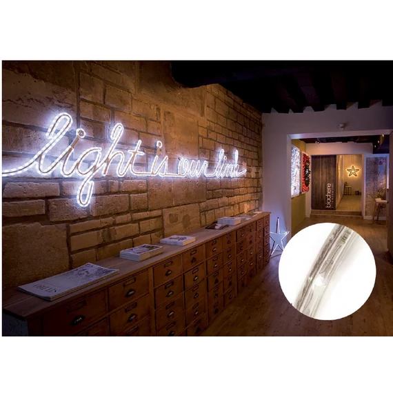 Fénykábel hidegfehér PLATINIUM ECO LED - 90 méteres tekercs - 30 LED/m - 3,5W/m - IP55 - 12mm - 230V