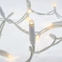Kép 2/2 - Fényfüggöny 2 x 5 méteres, melegfehér, 576 led, fehér kábel
