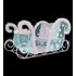 Kép 1/2 - 3D WIZZ FROZEN szán - 2,30 méteres - Hidegfehér - 73W - IP66/69 - Animált - Beülhető szelfipont