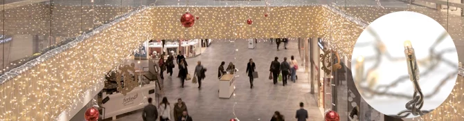 Fényfüggöny 2 x 3 méteres, beltéri, melegfehér , 360 led, átlátszó kábel
