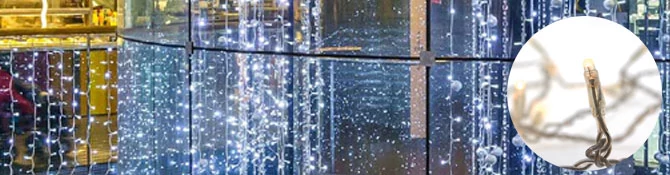 Fényjégcsap 1,5 x 2 méteres, hidegfehér flash, 210 led, átlátszó kábel