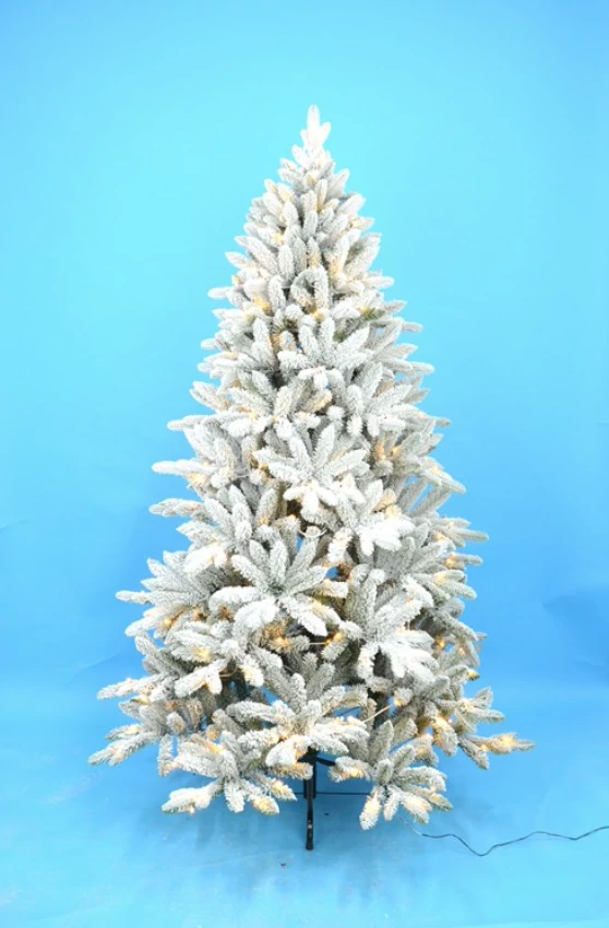 Fenyő fehér 210 cm magas, 300 led