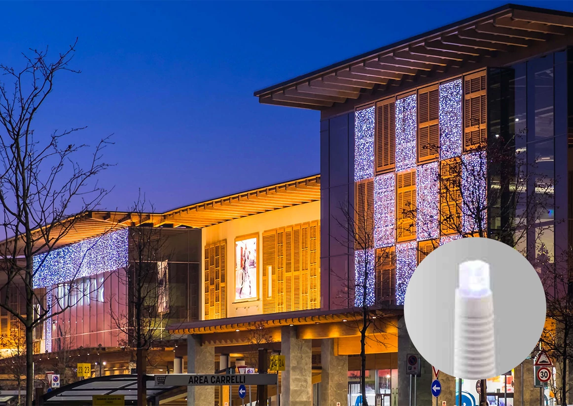 Fényfüggöny LED+ 2 x 1,5 méteres - statikus hidegfehér 210 LED+ - 20W - IP66-69 - IK06