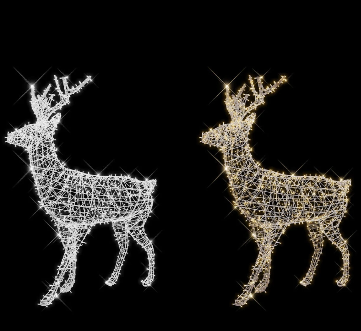 3D DUO COMETE SZARVAS - 2,60 méteres - Melegfehér/hidegfehér színváltási lehetőséggel - 35W - IP55/69 - Animált