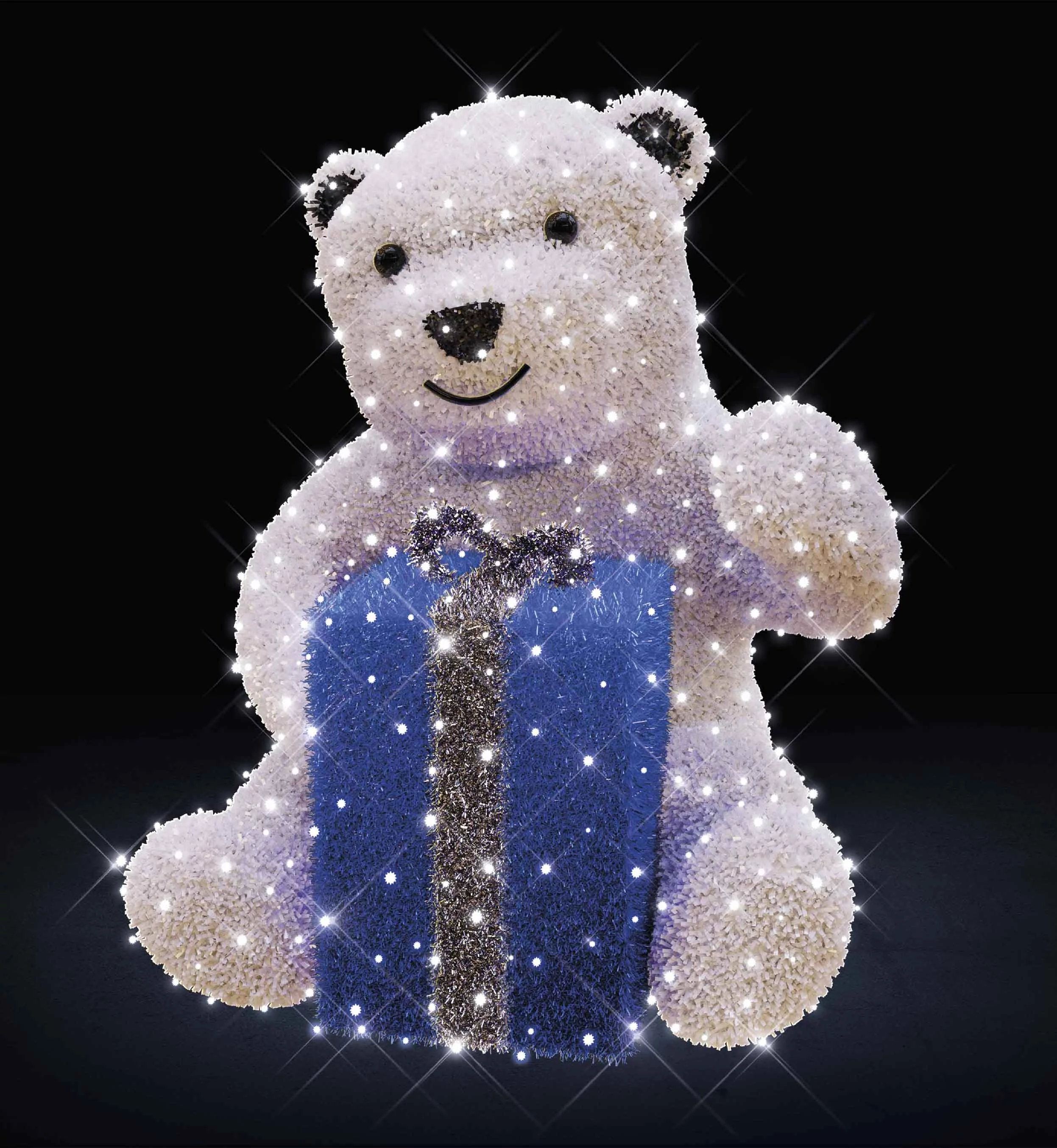 3D BABY BEAR Maci - 1,50 méteres - 40W - Hidegfehér - IP66/69 - Kárpitos -