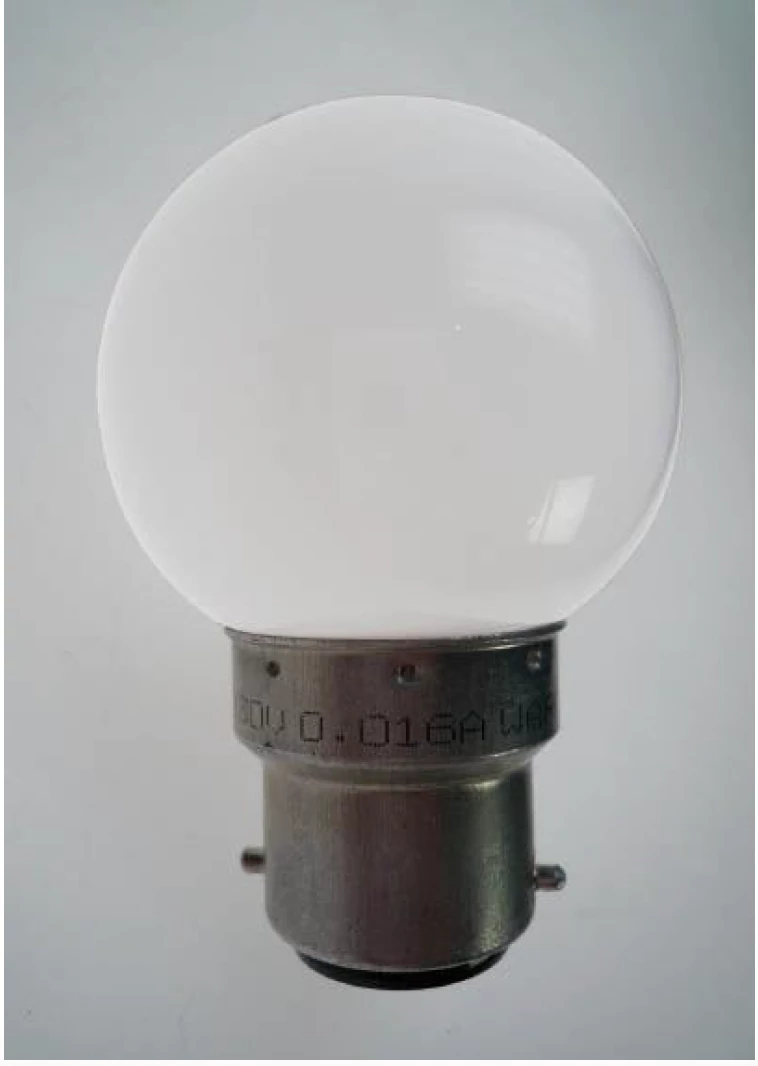 LDLH11 - Led izzó B22 - hideg fehér homogén - 230V - 3,68VA - 16mA - max 0,5W - 25db/ szett