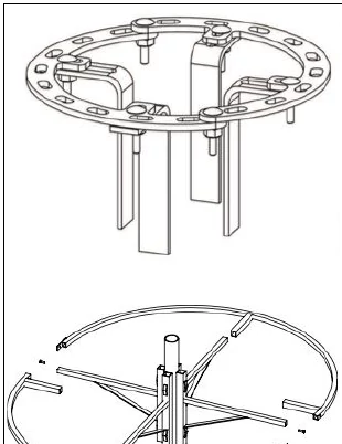Motívum tartószerkezet - 0,60 méteres - Alumínium - 1,7 Kg