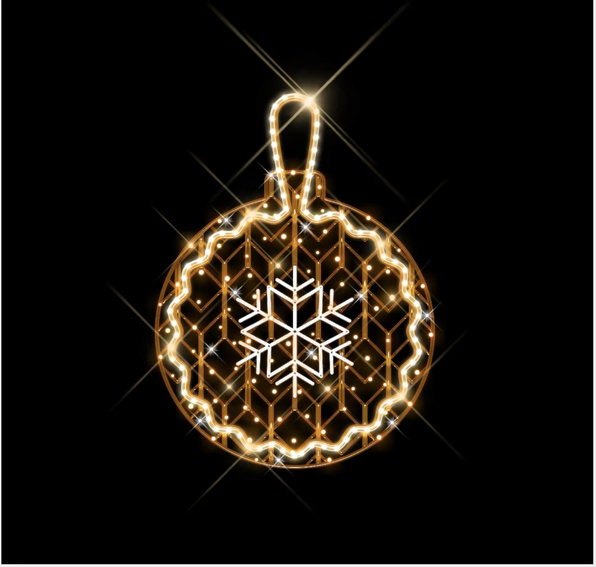 Függeszték COSY BALL gömb - 1 méteres - Melegfehér - 20W - IP66/69 - Animált