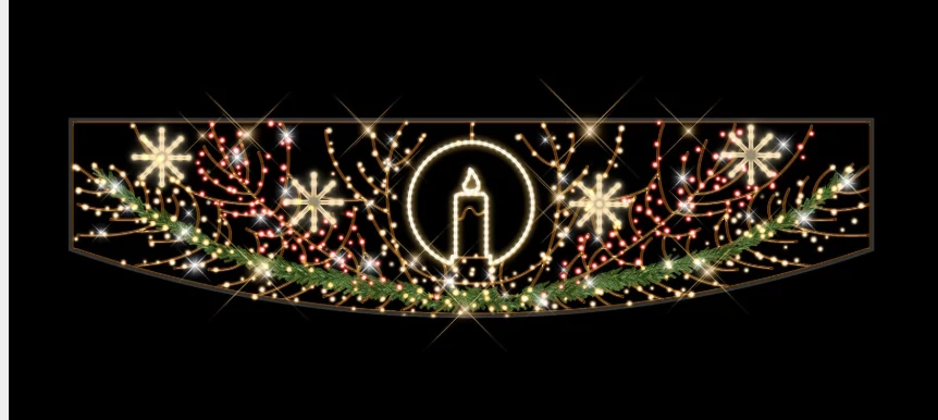 Átfeszítés - színes - 4,00m - 118W - IP55/69 - Animált