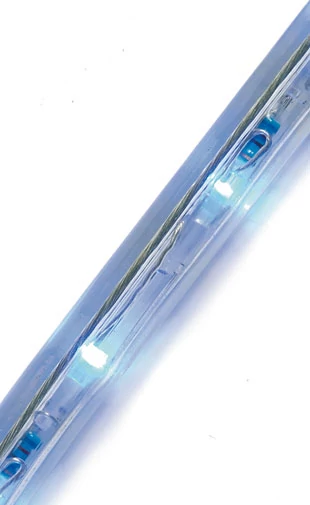 Fénykábel PLATINIUM - 30 kék LED/m - 50 méteres tekercs - 4W/m - 12mm - IP66/69 - 230V