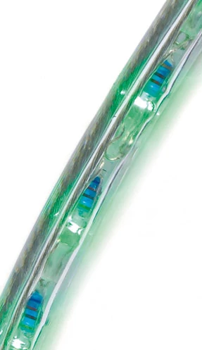 Fénykábel PLATINIUM - 30 zöld LED/m - 50 méteres tekercs - 4W/m - 12mm - IP66/69 - 230V