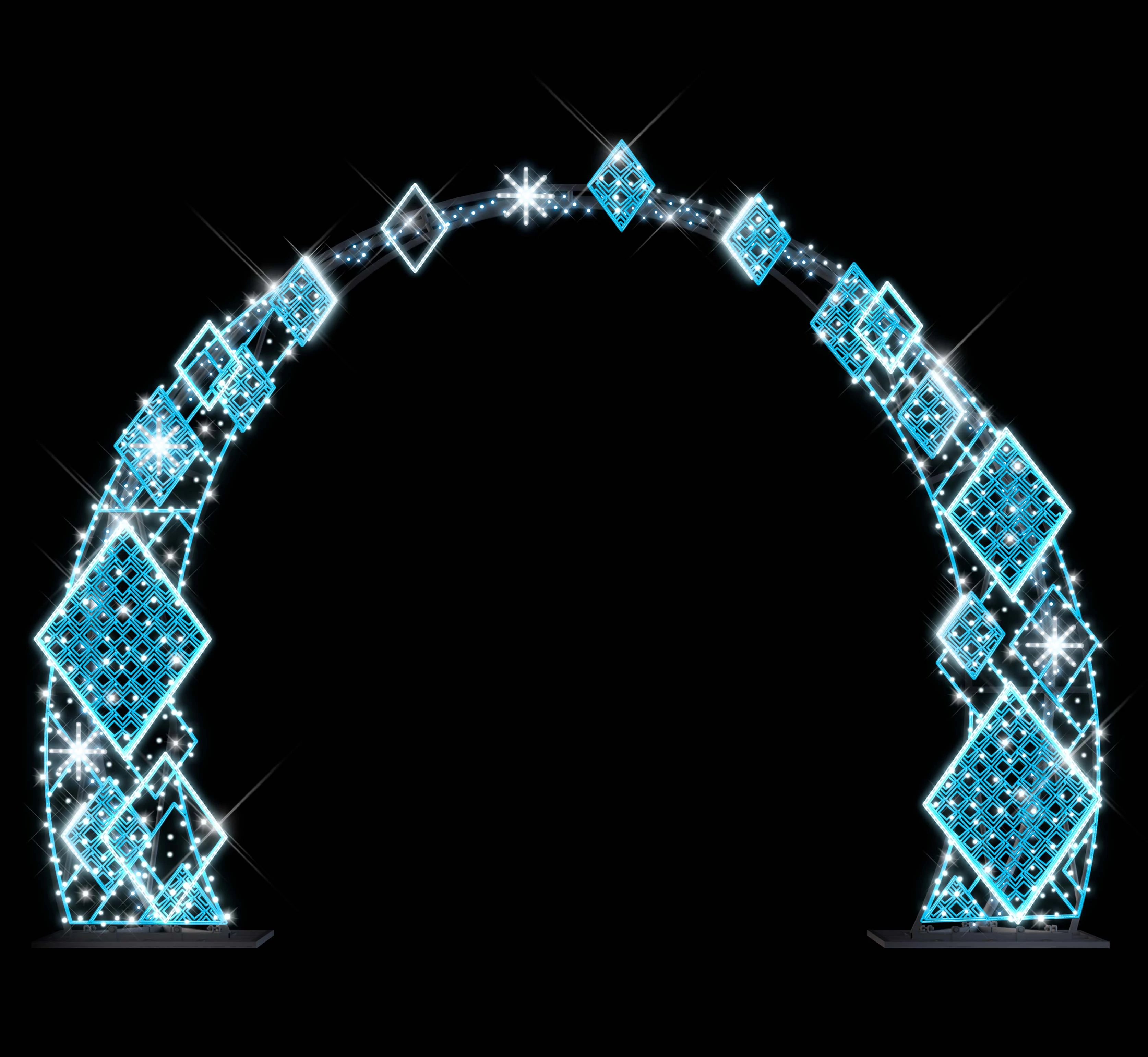 3D QUADRILLE ARCH kapu 3,75 méteres